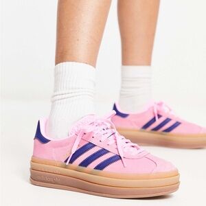 Adidas Originals Gazelle Bold Platform Sneakers - Pink 7.5